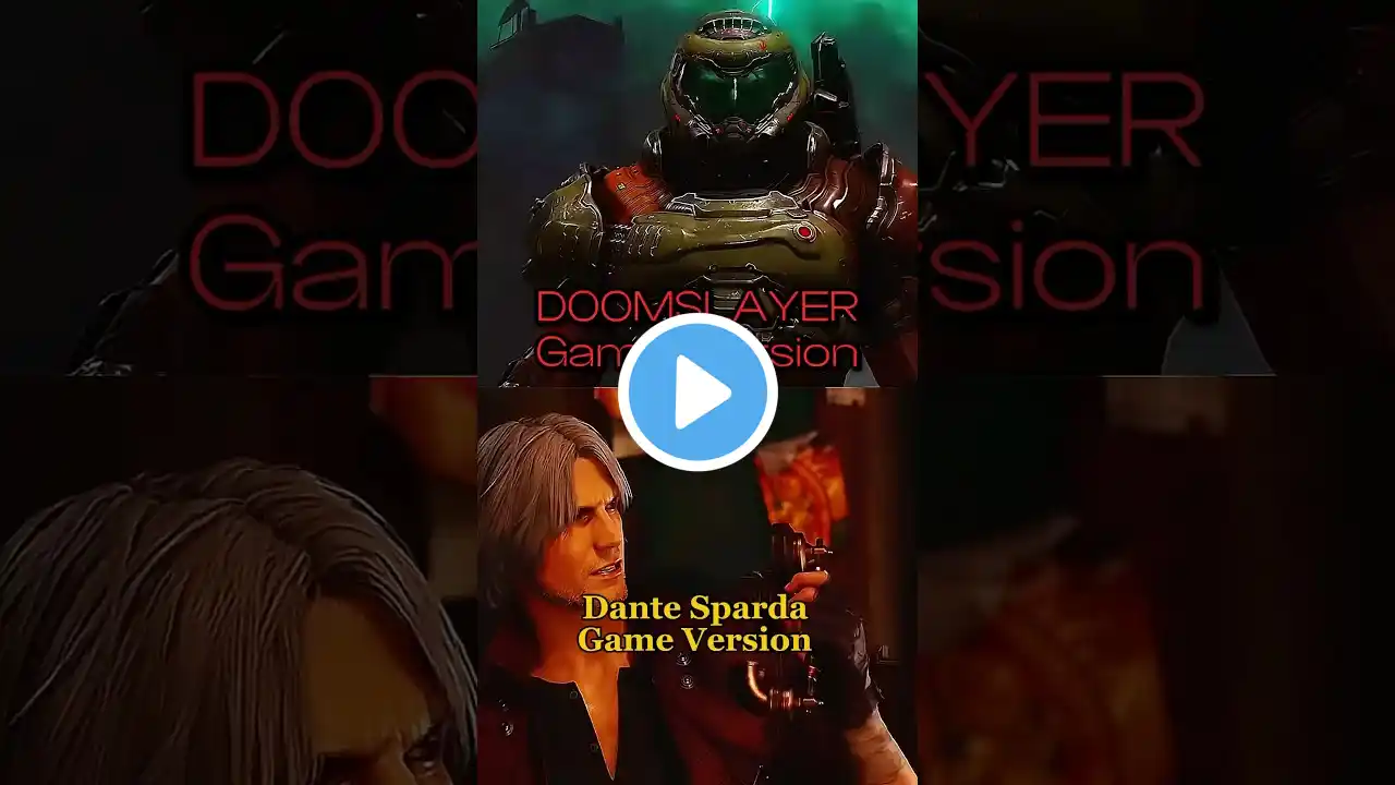 Game DoomSlayer Vs Game Dante #devilmaycry #doom #doomslayer #shorts #dante #dantesparda #fyp