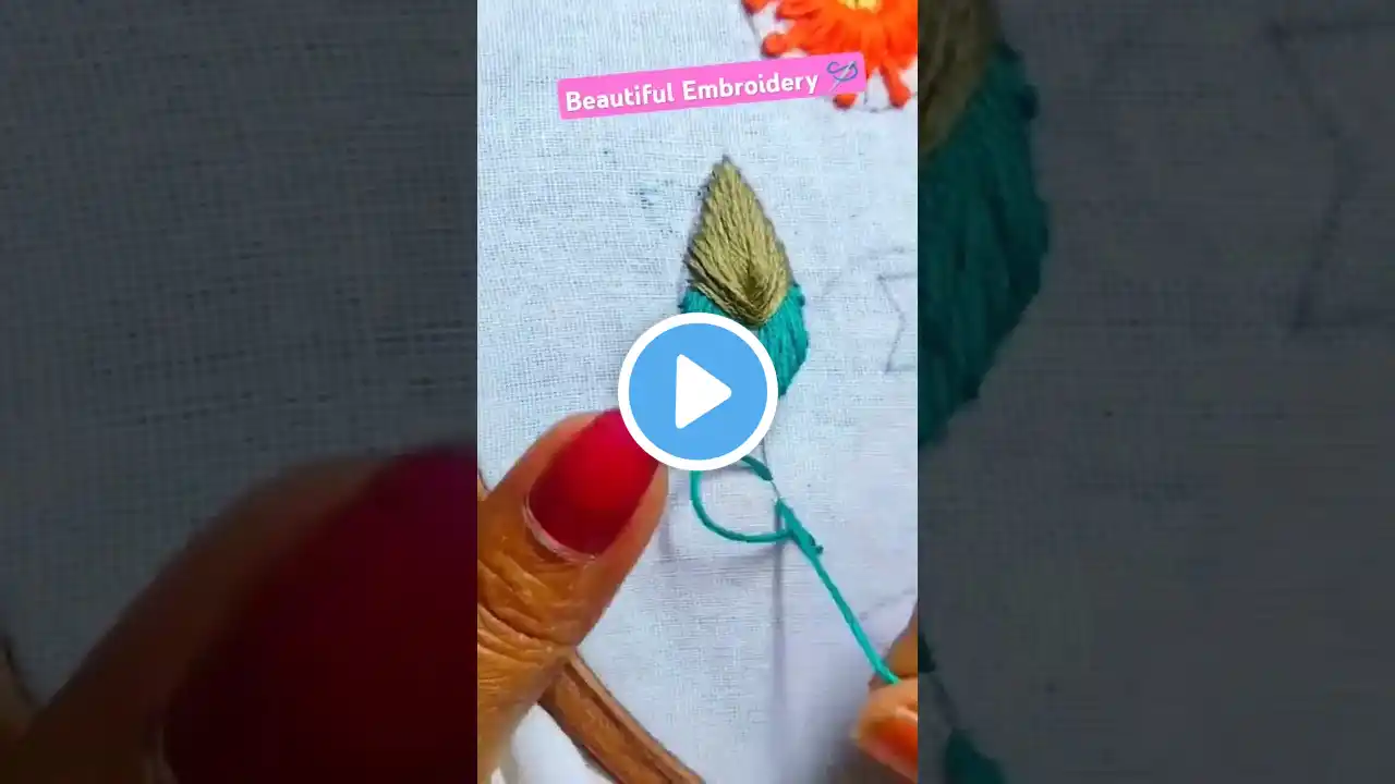 ❣️🪡 #embroidery #embroideryforbeginners #handembroidery #youtubeshorts #ytshorts #embroiderydesign