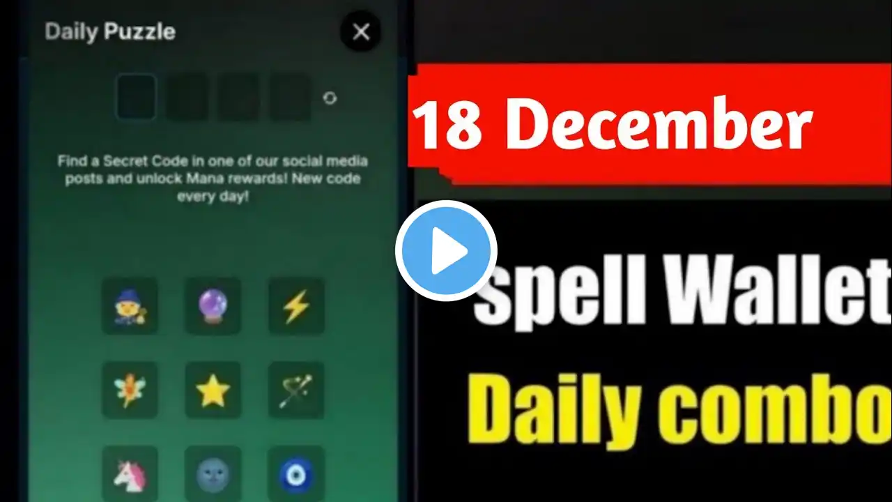 Spell Wallet Daily Puzzle 18 December | SpellWallet Today Puzzle| Spell Wallet Secret codes