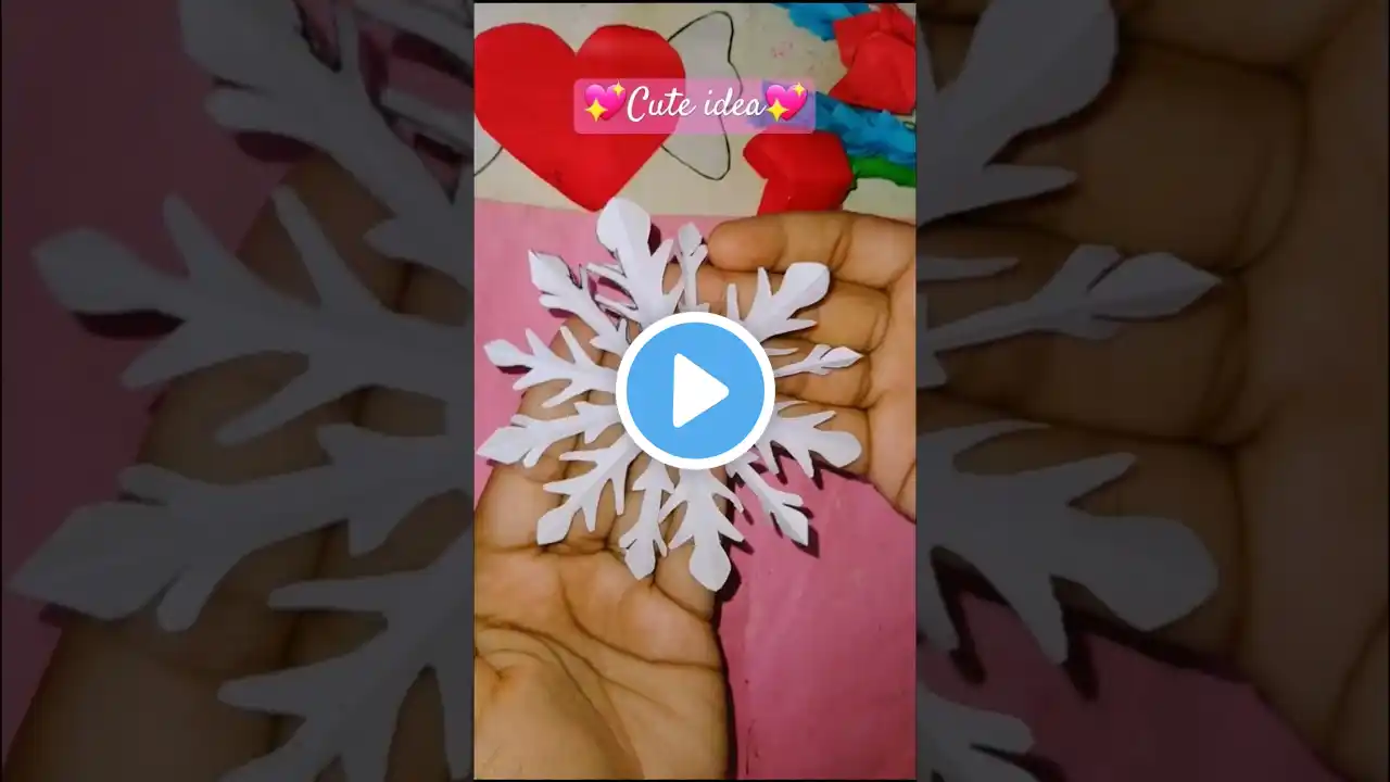 Cute idea💖#diy #art #craft #shorts #papercraft #handmade #birthday #snowflake #drawing #easy#truhina