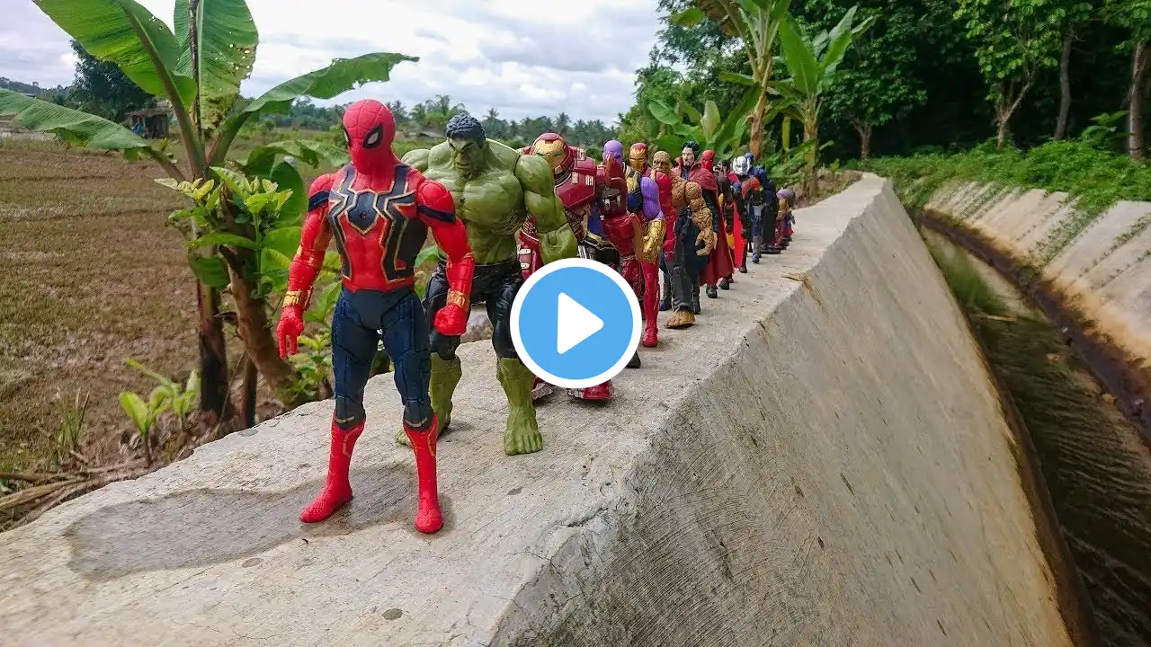 AVENGERS SUPERHERO STORY, SPIDER-MAN 2 VS HULK SMASH, THANOS, CAPTAIN AMERICA, SUPERMAN, BATMAN