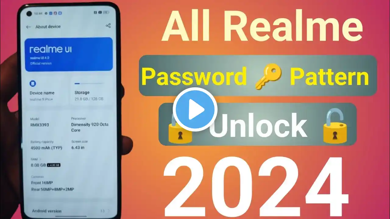 Realme mobile ka lock 🔒 kaise tode | Bina Service Center Gaye Bina Data Delete Kiye | New Tricks