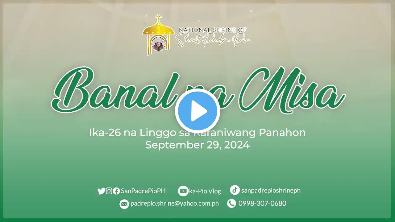 LIVE | November 15, 2024 | 7 a.m. - Biyernes ng Ika-32 Linggo sa Karaniwang Panahon