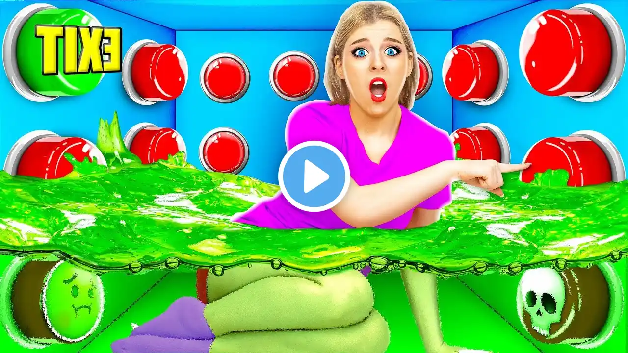 1000 Mystery Buttons Challenge Only 1 Lets You Escape | Funny Situations by Multi DO Fun Challenge