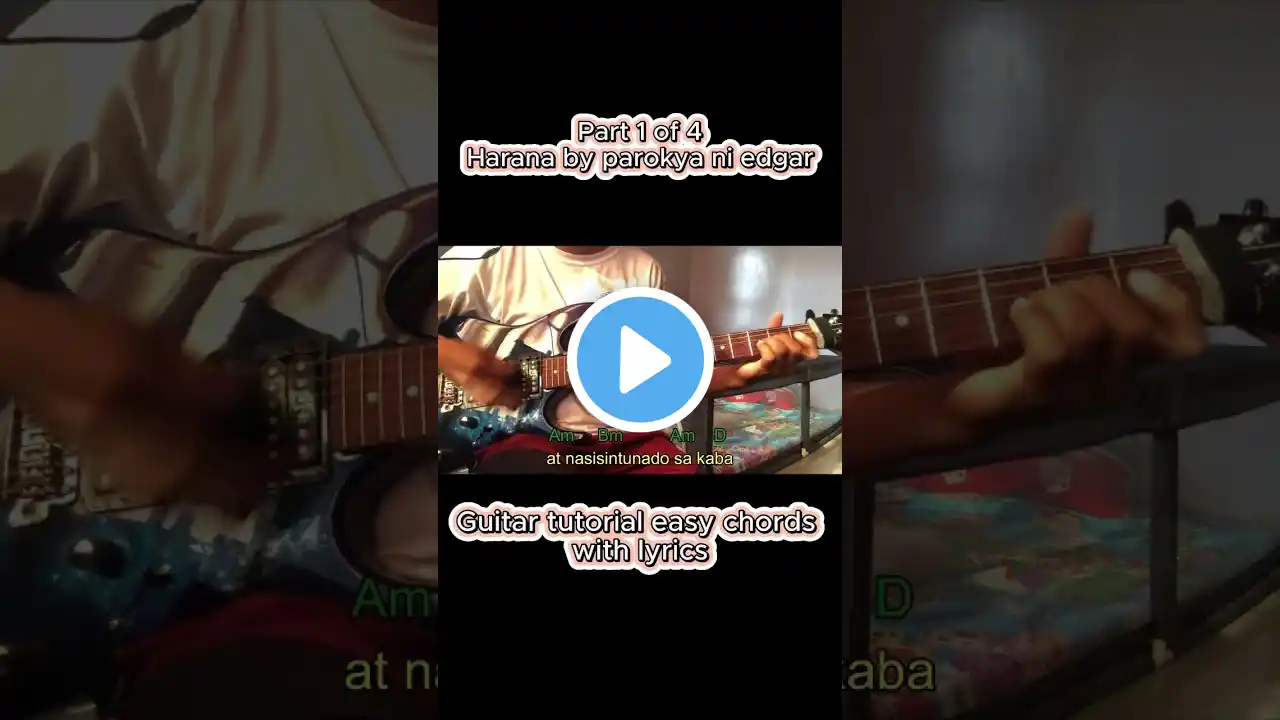 Harana by Parokya ni edgar guitar tutorial easy chords with lyrics (part1-4)  #guitarhowto #chords