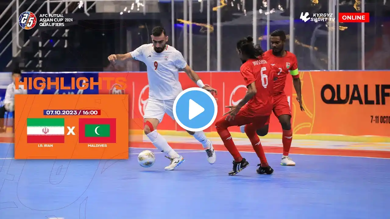 HIGHLIGHTS | I.R. IRAN vs MALDIVES | AFC FUTSAL ASIAN CUP 2024 QUALIFIERS