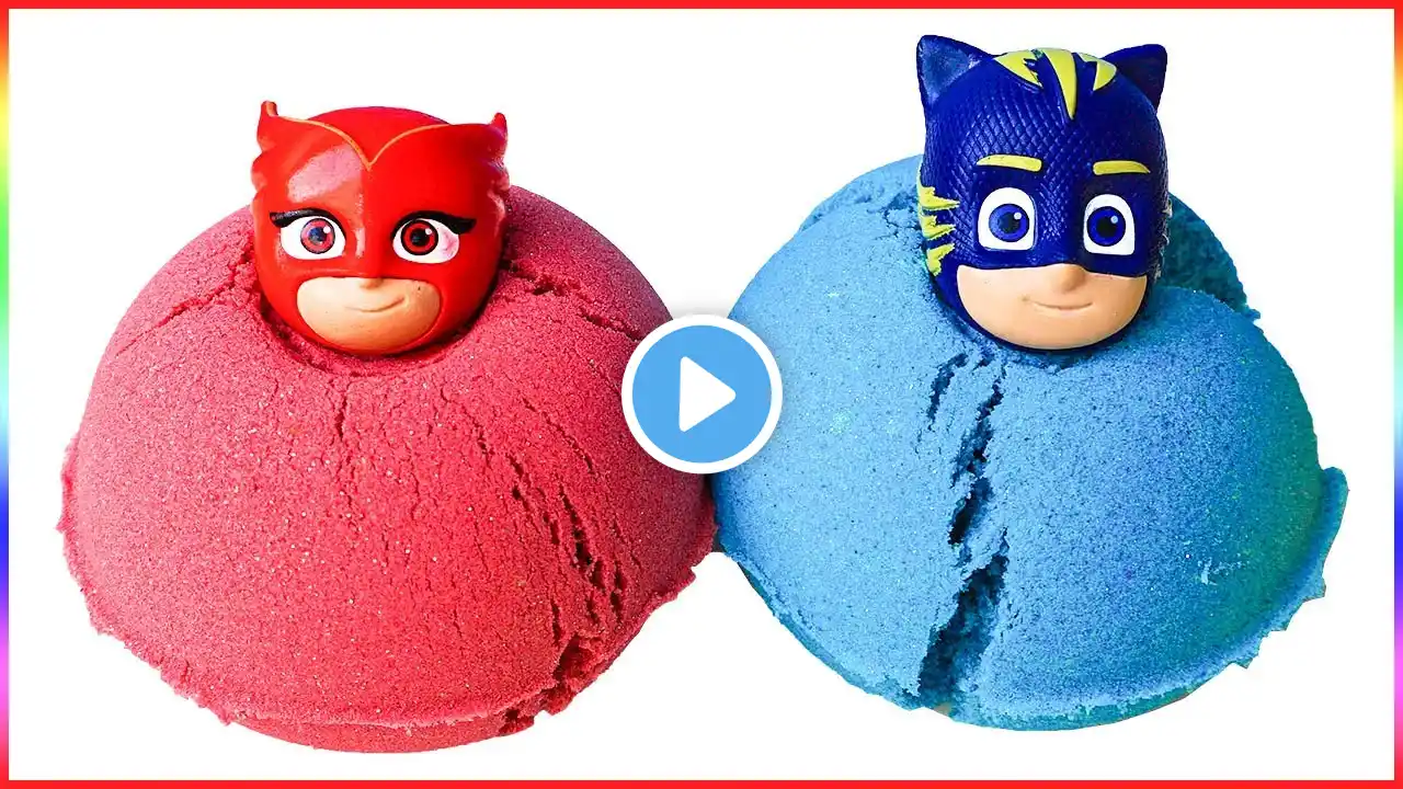 Pj Masks Wrong Heads Toys With Kinetic Sand and Cups Water Colorful Learn Colors #LymLymToys