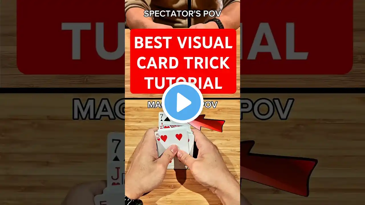 BEST visual card trick TUTORIAL!