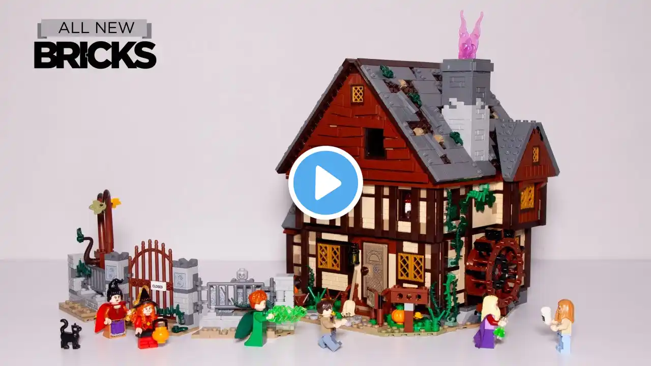 Lego Ideas 21341 Hocus Pocus: The Sanderson Sisters' Cottage Speed Build