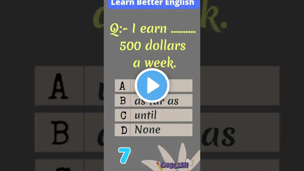 ENGLISH GRAMMAR QUIZ || ENGLISH QUIZ || GAP FILLING EXERCISE || ENGLISH LESSONS || #shorts