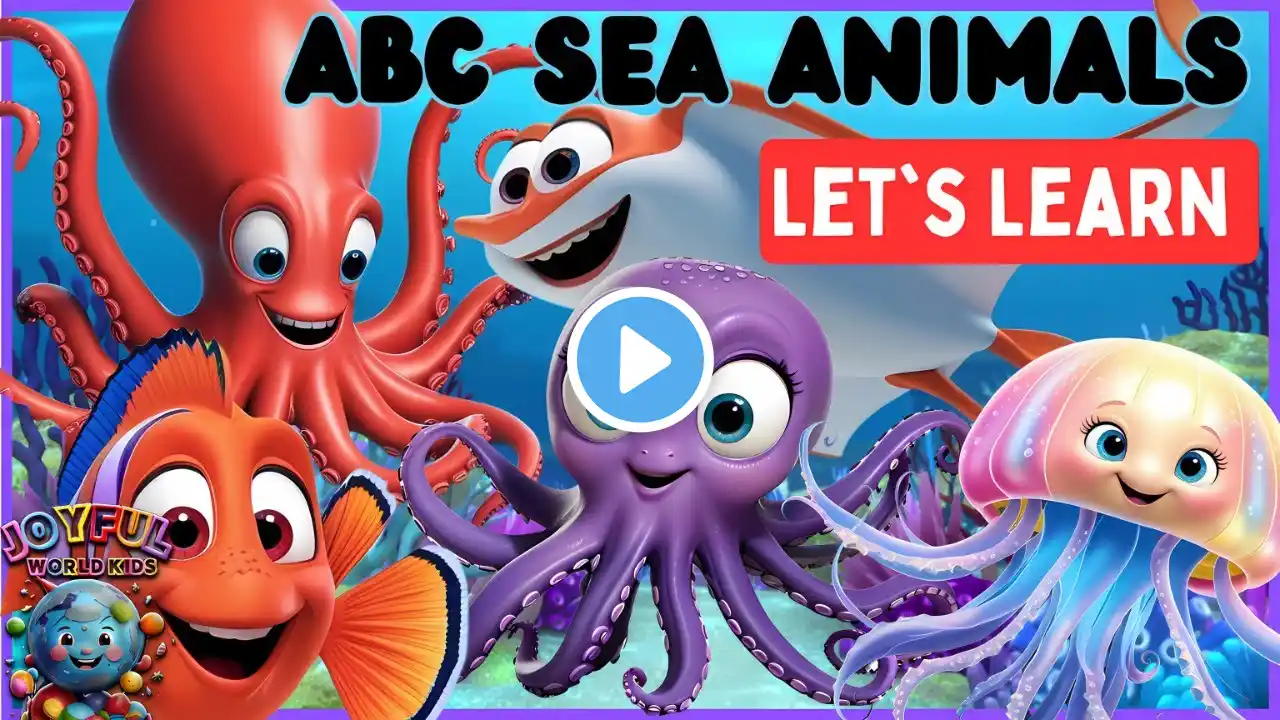 Toddler, Preschool & Kids Learning | ABC Deep Sea Animal Songs for Kids"!  🌊🐬🐠 #joyfulworldkids