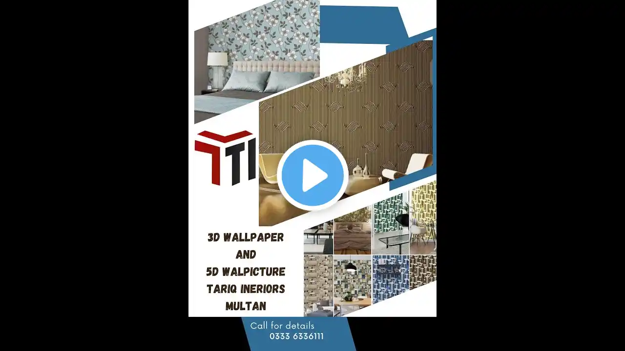 Tariq Interiors: Explore the world of 3D Patterns, different styles wallpapers and interior products