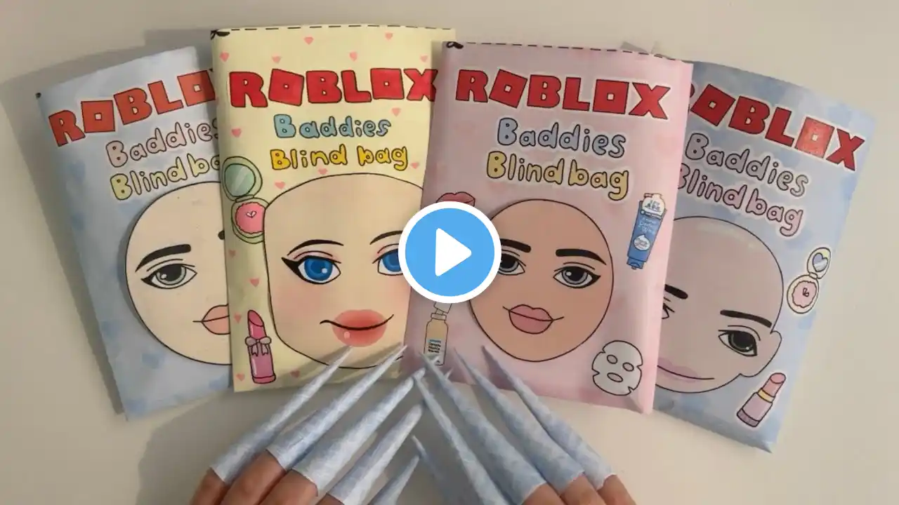 [☁️Paper diy☁️] 로블록스 스킨케어 블라인드백 Roblox Skincare Baddie Blindbag 🔇no music Compilation ASMR Tutorial