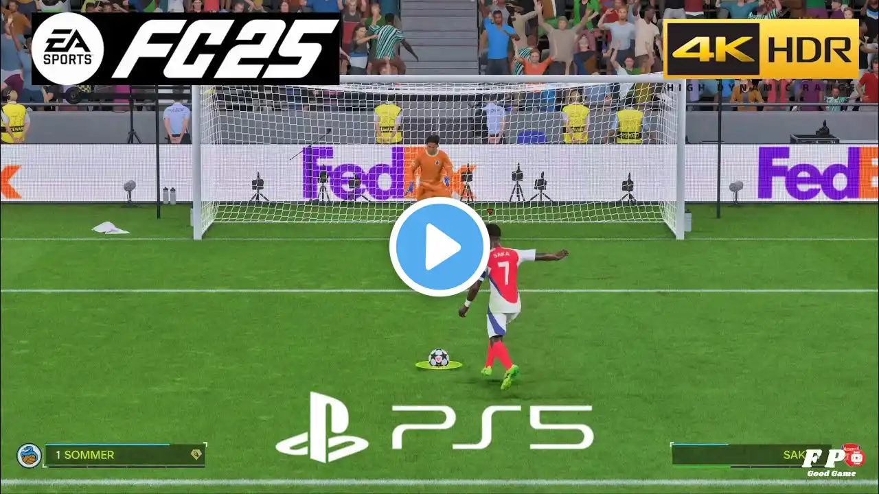 EA Sport FC 25 PS5 Next Gen Gameplay Penalty Shootout 4K HDR 60FPS