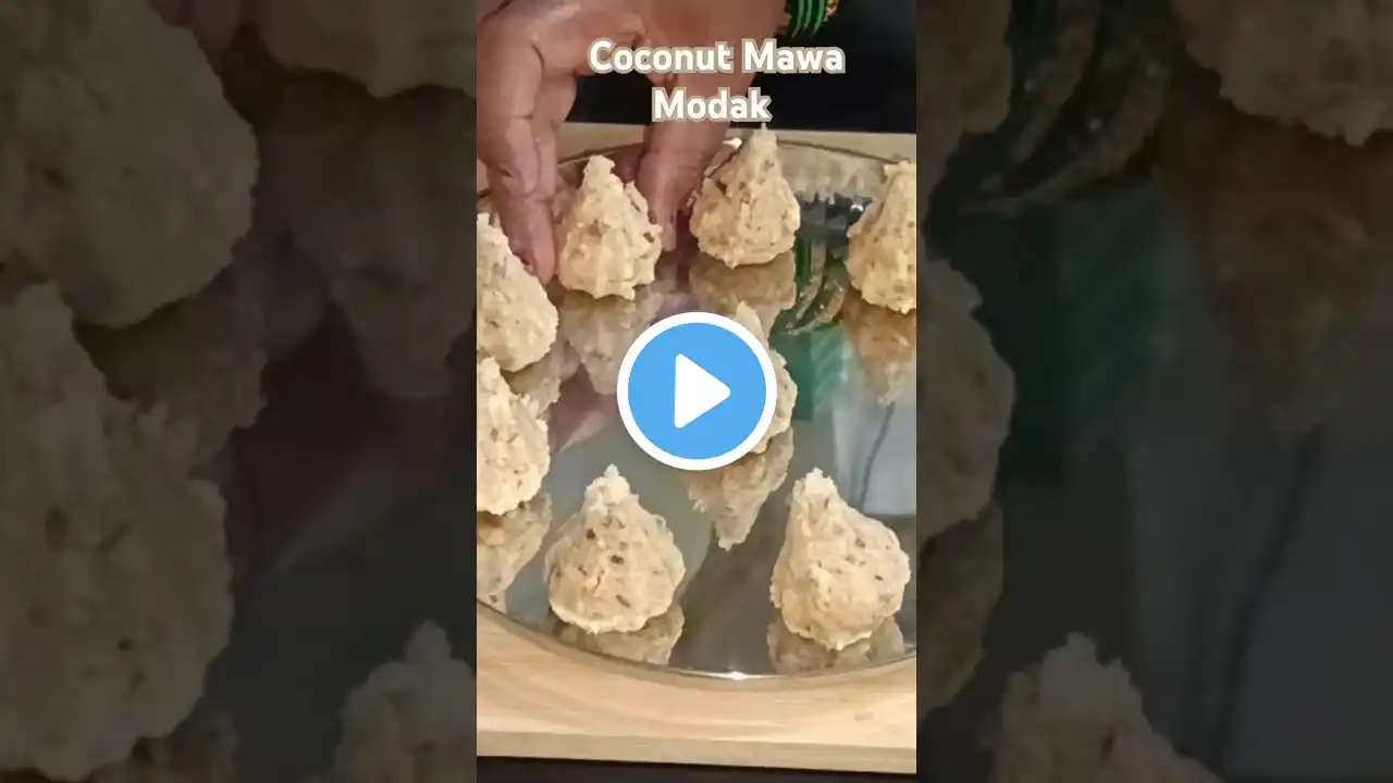 Coconut Mawa Modak |  #bappa #modak #shortsfeed #shorts #viralshorts  # ytshorts