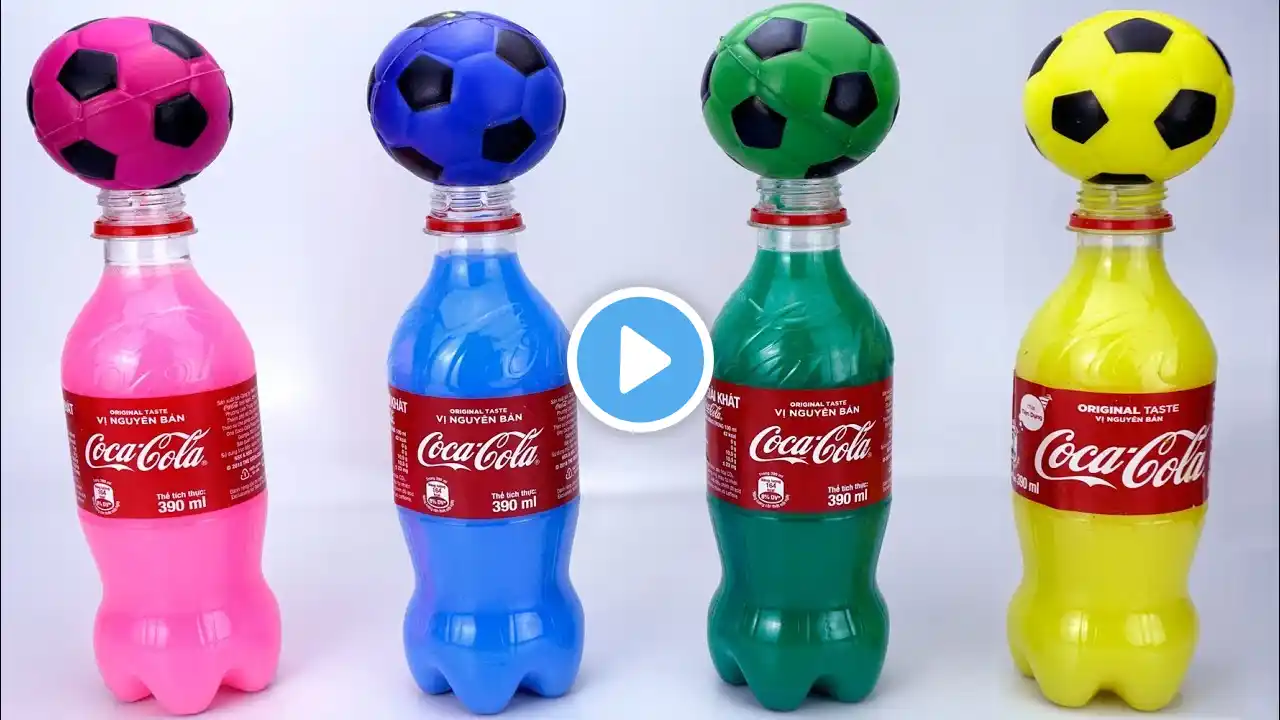 Pj Masks Wrong heads toys and Learn Colors with Coca Cola Surprise Bottles Balls and Beads Surprise