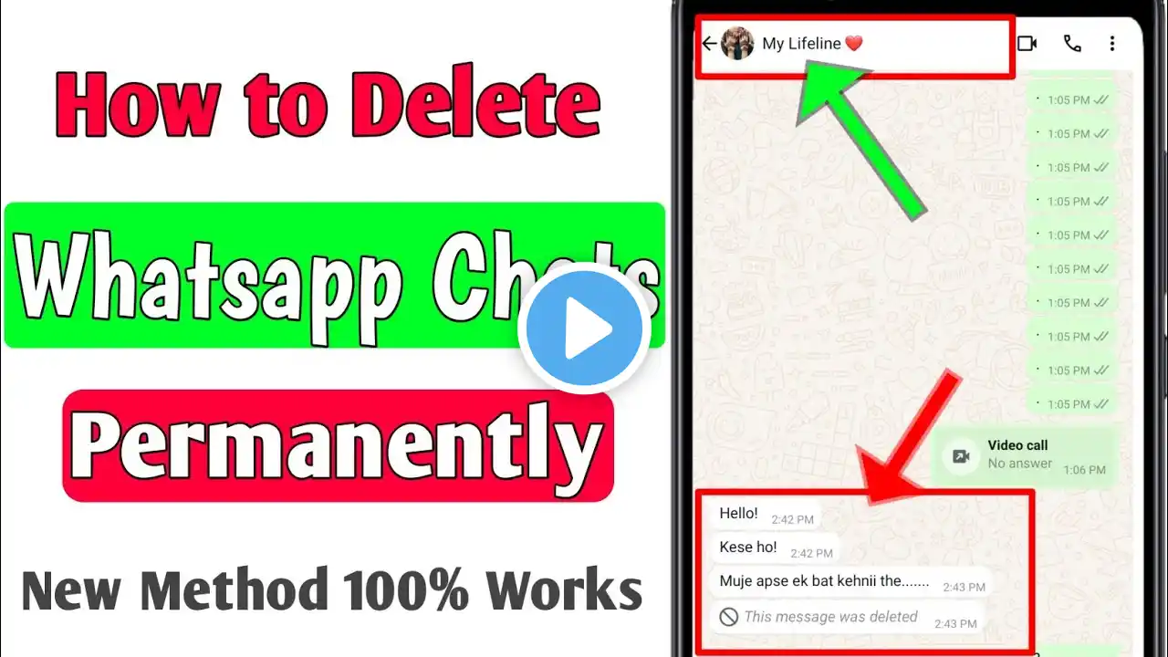 Whatsapp chat permanently delete kaise kare 2025 | How to delete whatsapp chat backup permanently