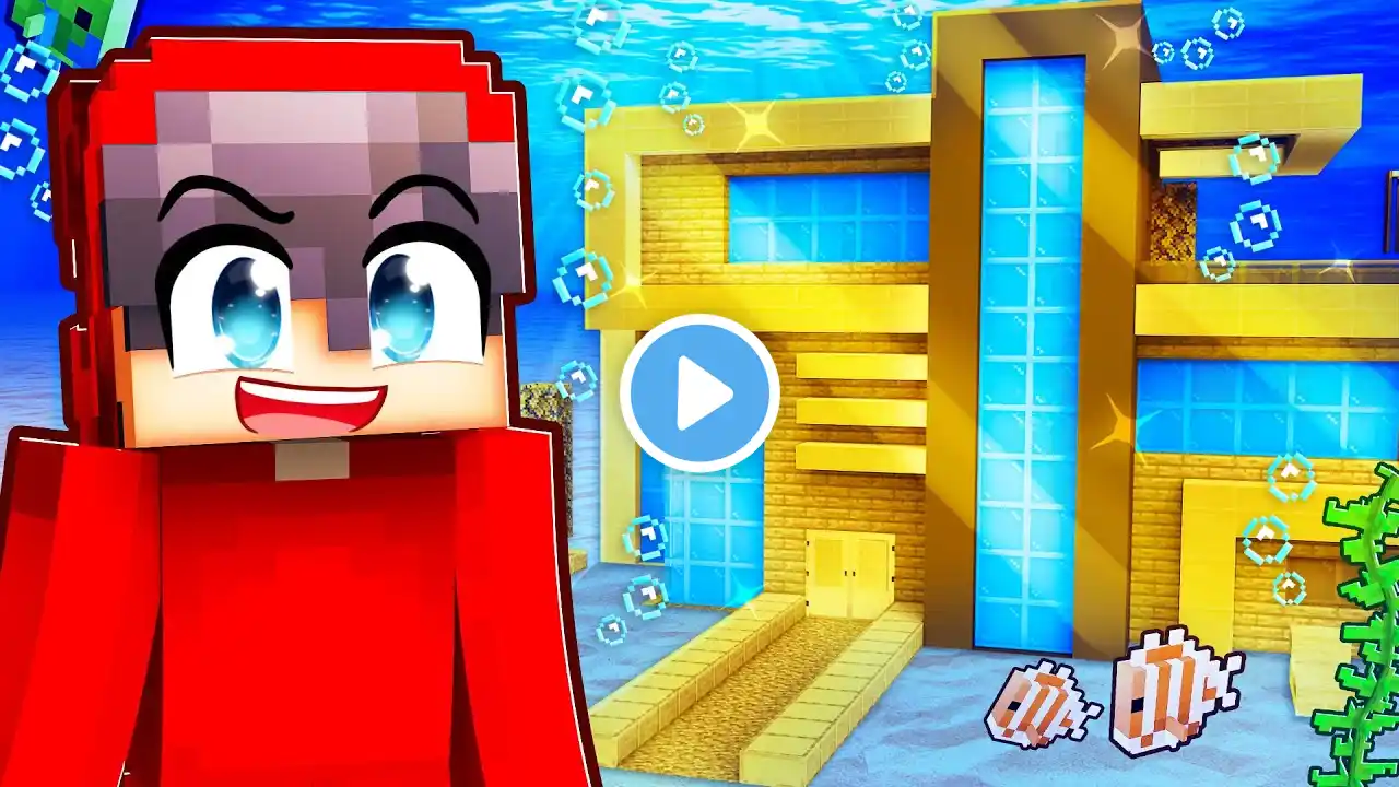 $1 vs $1,000,000 Minecraft Underwater Build Battle!