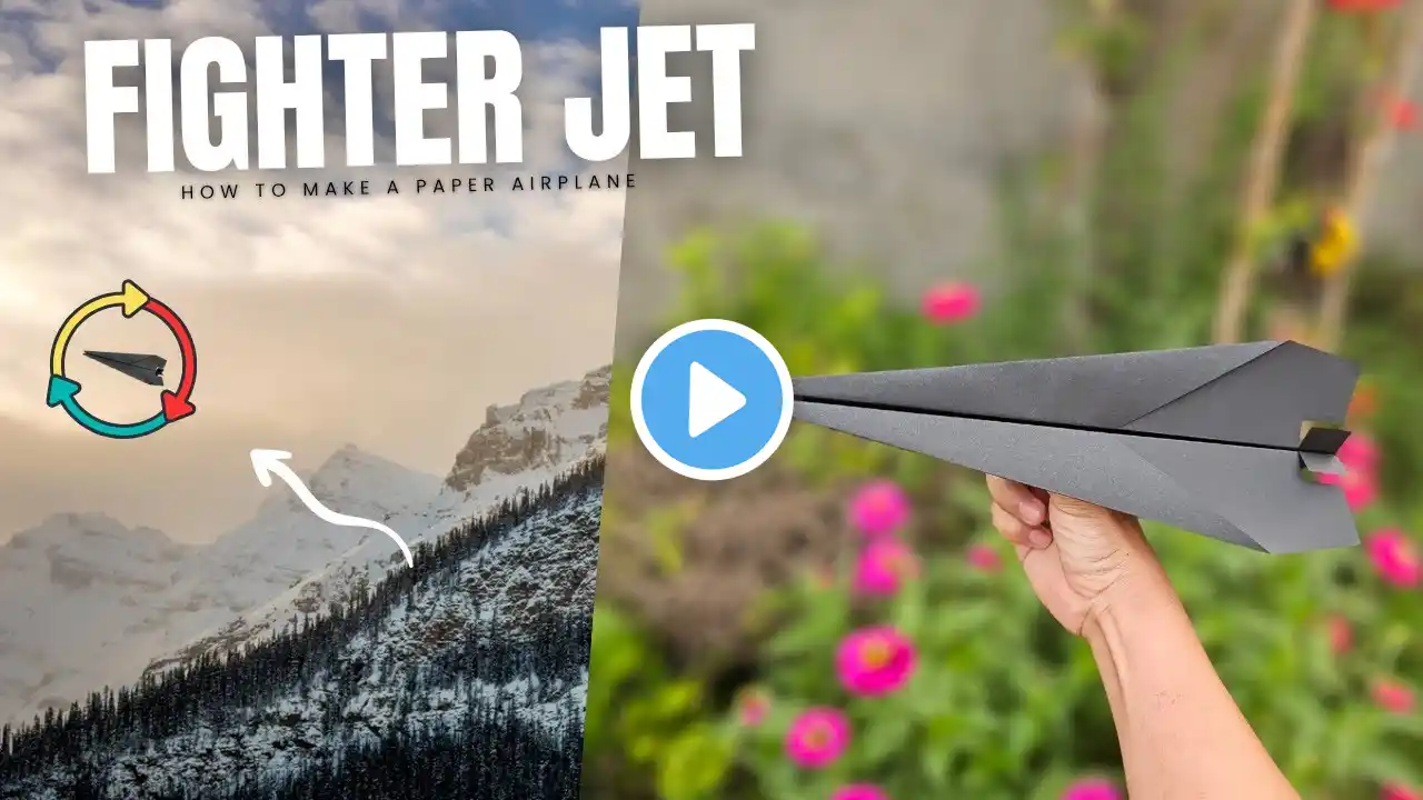 How to Make a Paper Airplane | This one is built for distance, plus it just looks cool