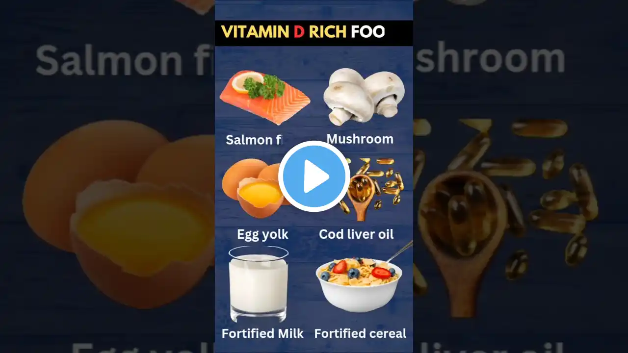 Top 6 Rich food vitamin D | Healthy Food | #nutrition #shorts #viralvideo #nutritiontips #ytshorts