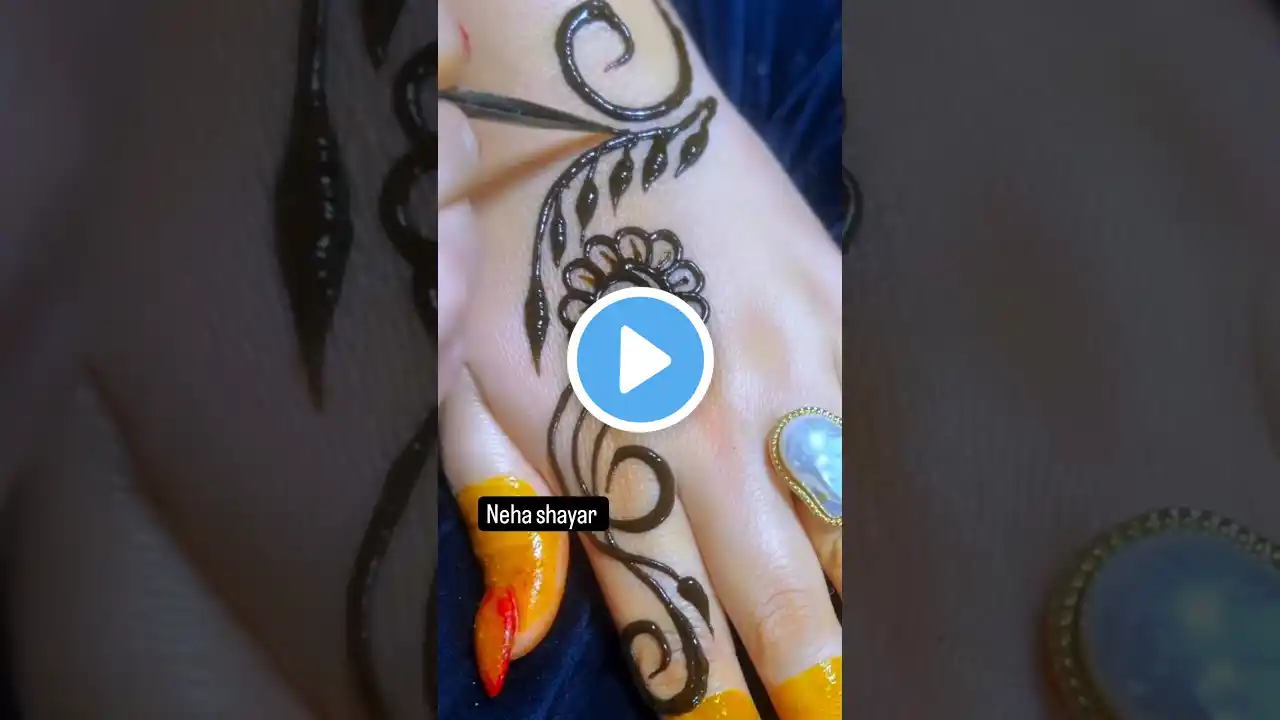 mehndi designs simple hath ka ❤️❤️❤️ #bhojpuri #mehndi #trending #shortvideo #youtubeshorts