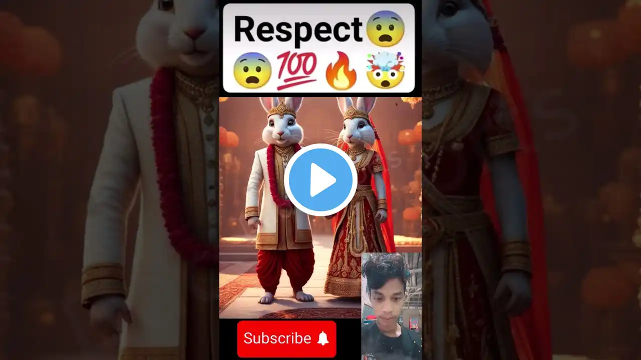 Rabbit Cute Couple Respect video😱💯🔥 Respect | Respect Shorts #shorts #respect #shortvideo