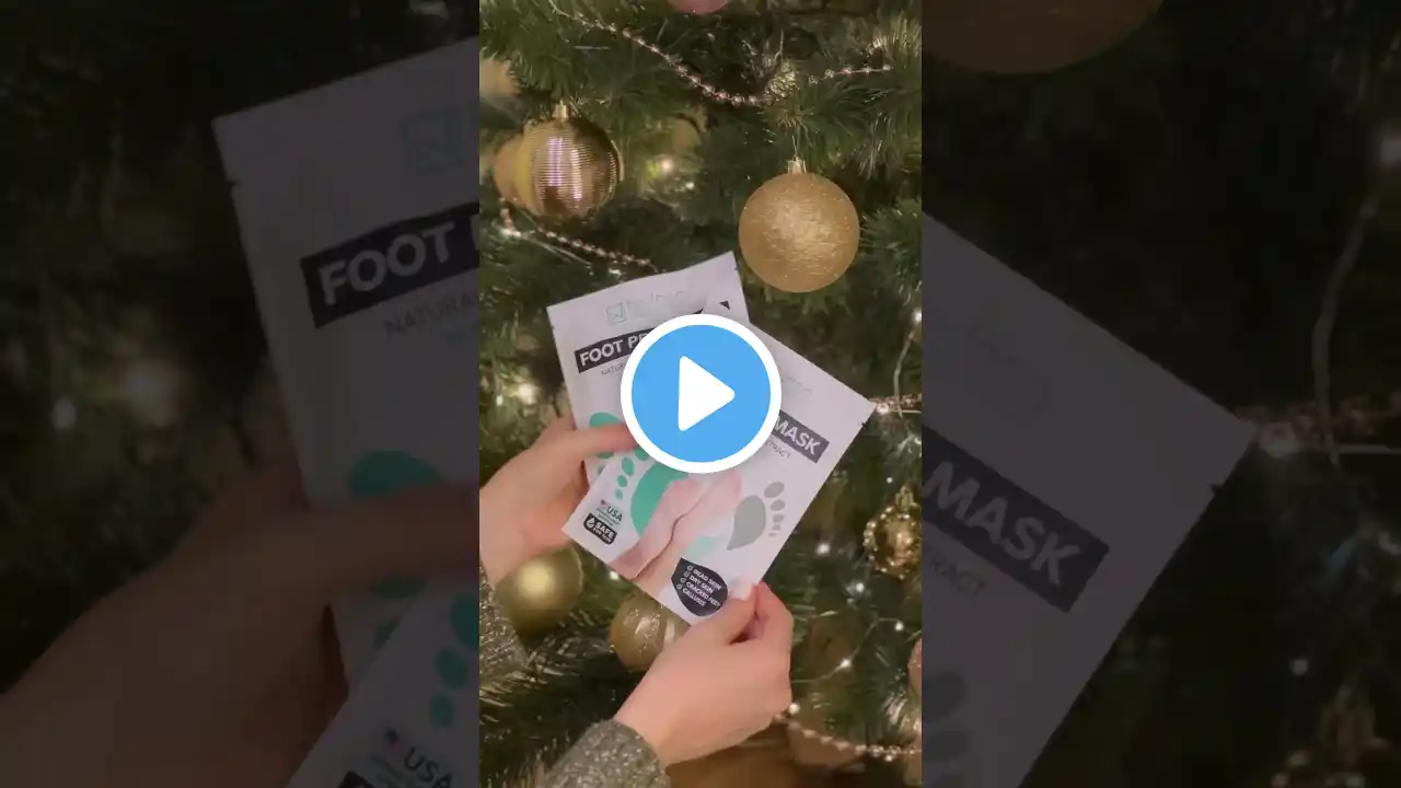 Lavinso Foot Peel Mask is the perfect gift idea for Christmas  #christmas #unboxing #shorts