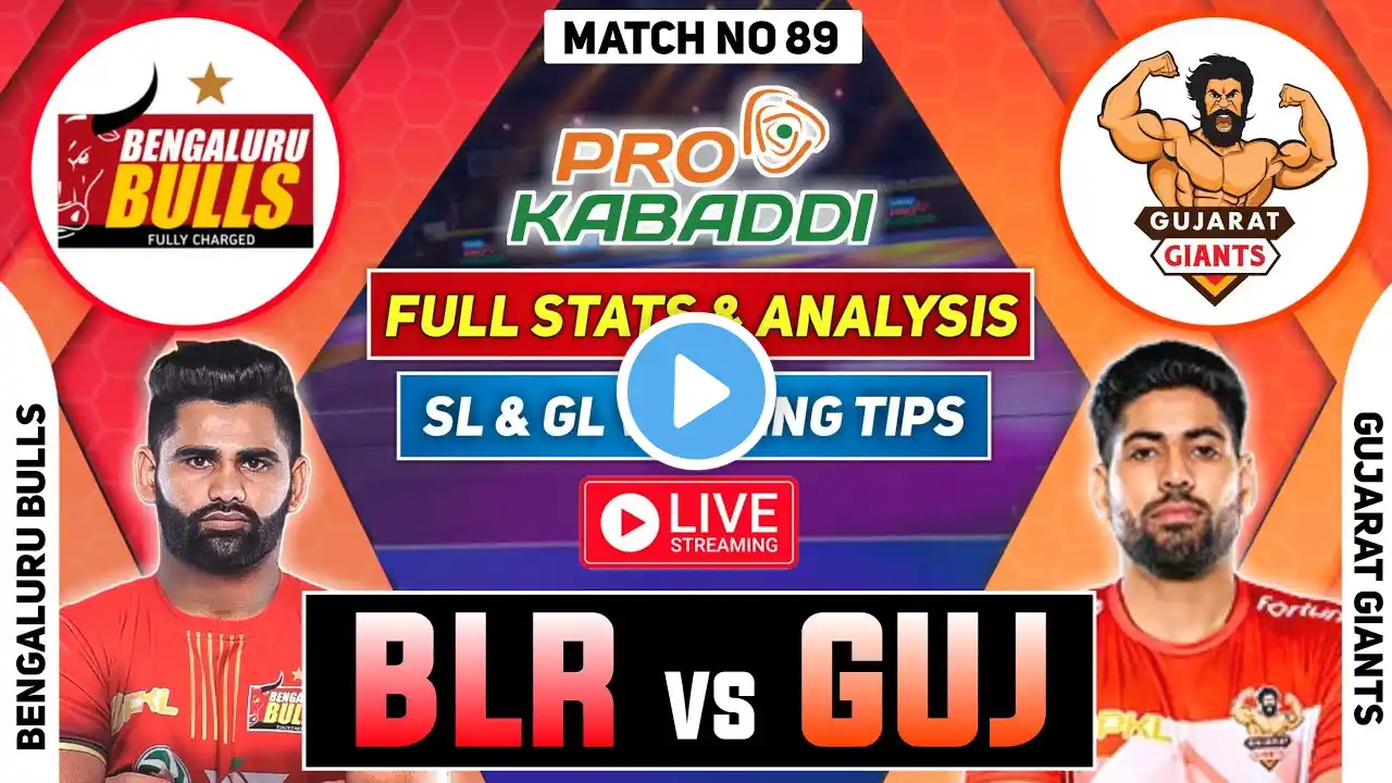 🔴 LIVE GUJ vs BLR Dream11 Prediction GUJ vs BLR Kabaddi Dream11 Prediction GUJ vs BLR Kabaddi Match