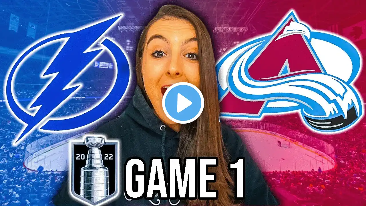 Tampa Bay Lightning vs Colorado Avalanche Game 1 | Stanley Cup Finals Live Play by Play and Reaction