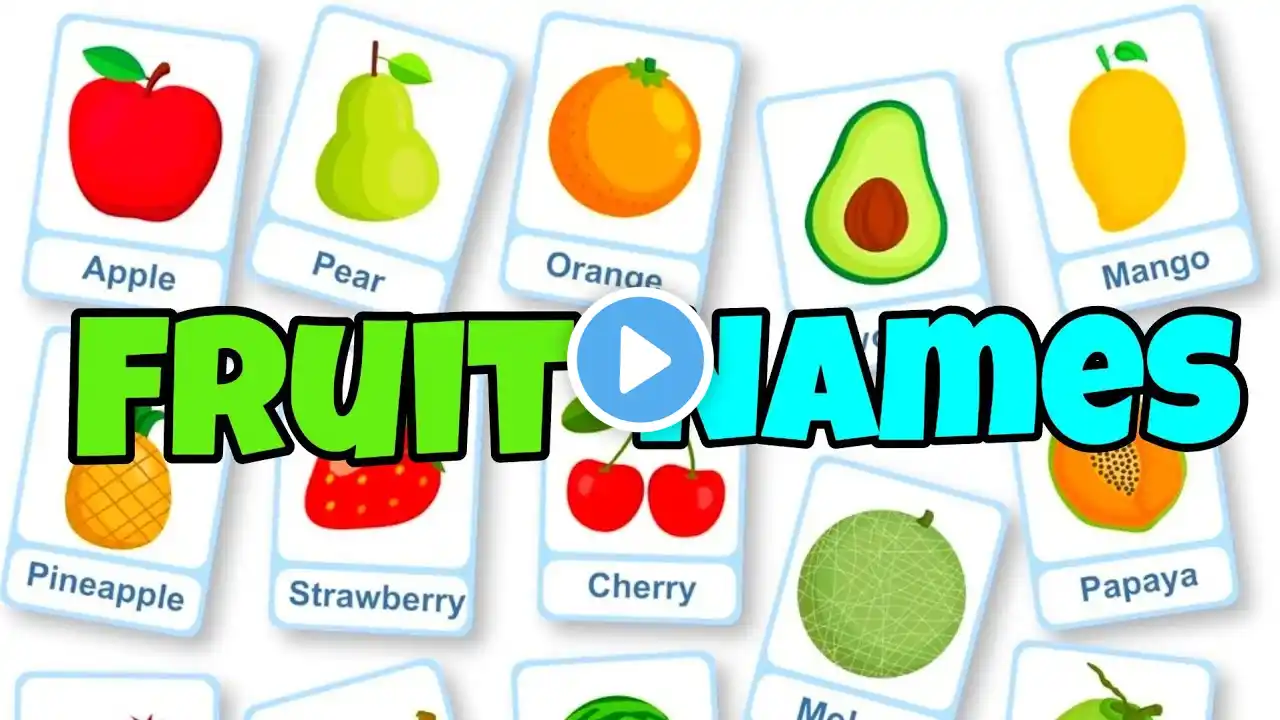 Fruit Names in Hindi and English | Fruit Names for Preschool | Slides for Kids | Mom Baby World