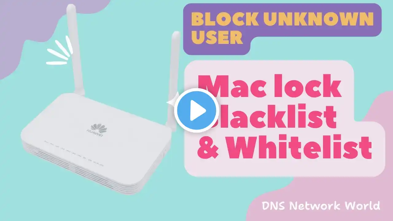 Huawei HG8546M Block user | How to block user in huawei router