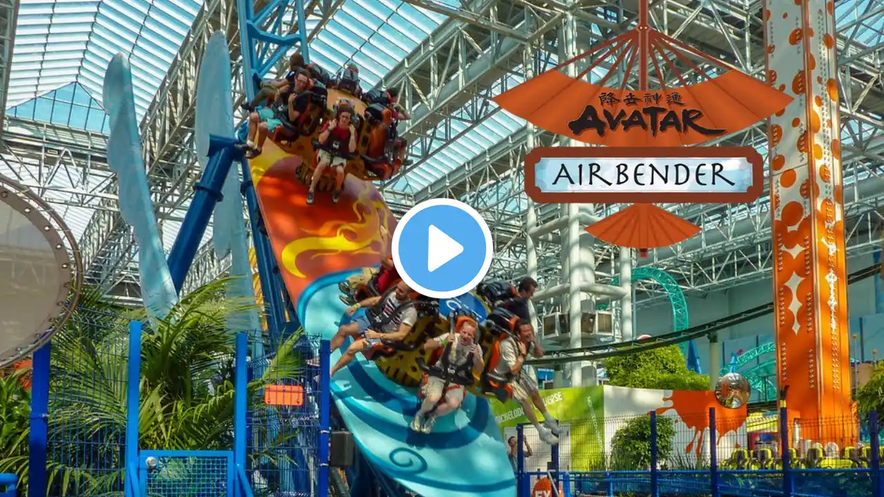 Avatar Airbender at Nickelodeon Universe Mall of America Review Intamin Half-Pipe Coaster