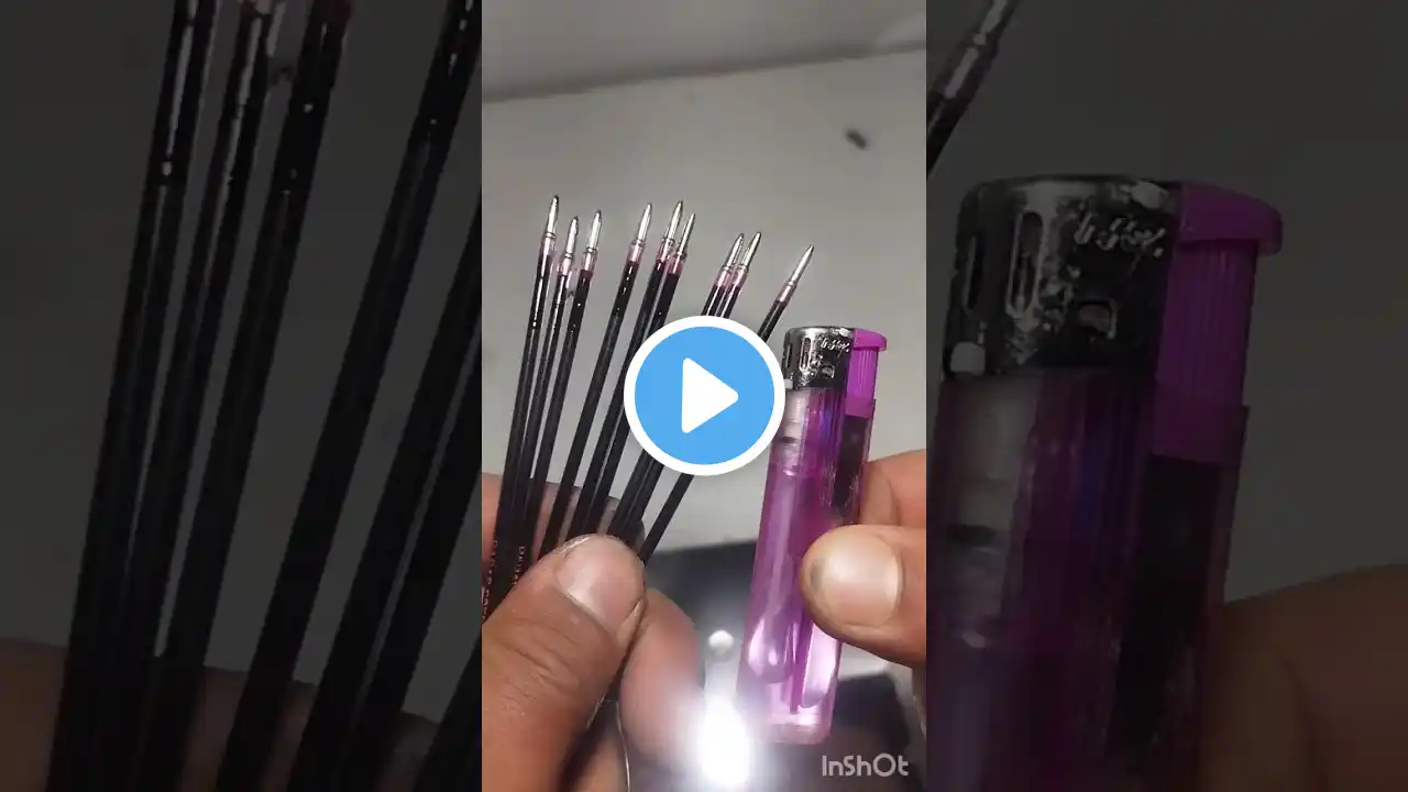 Burning of Pen Leads #technology #burning #pen #hacks #shortsvideo