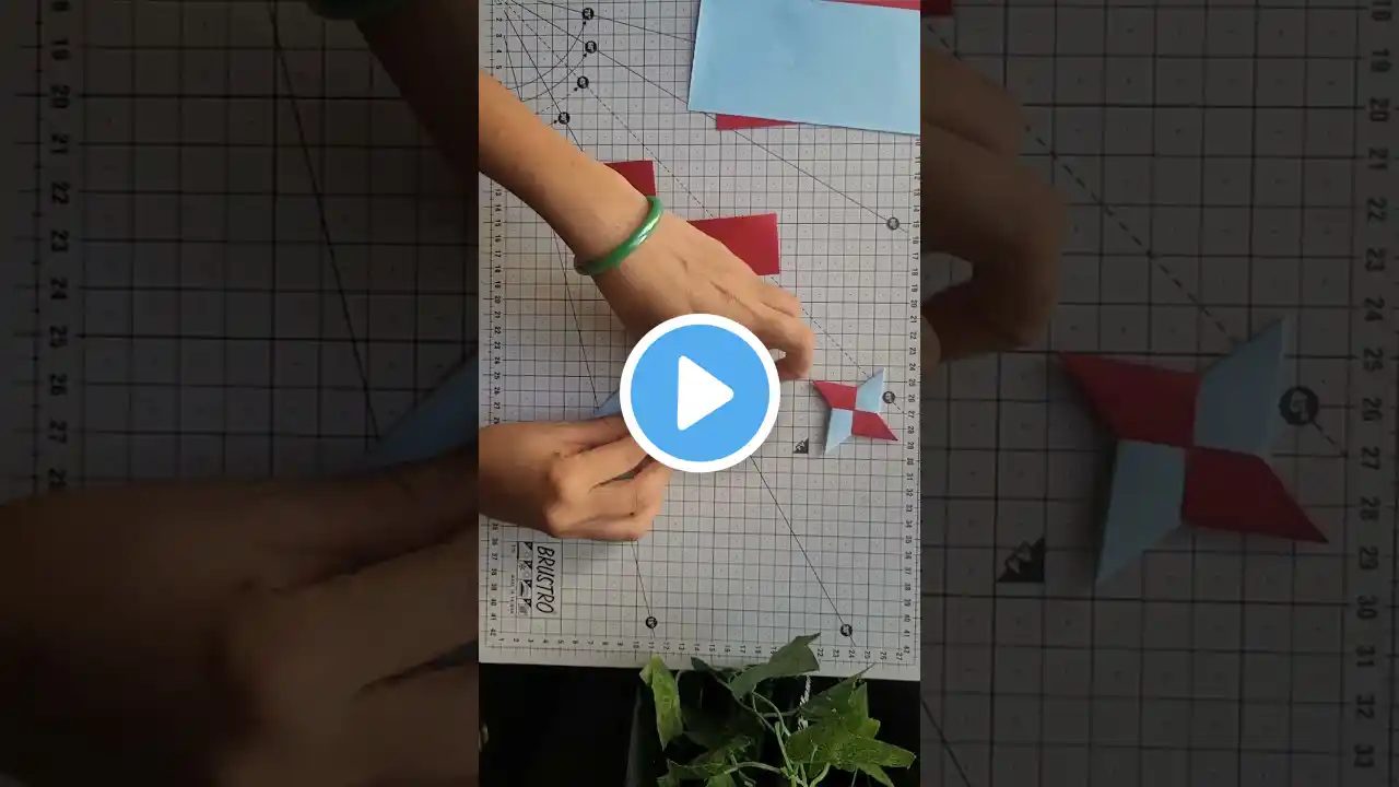 How to make origami Ninja Star diy | paper craft #papercraft #origami #ninjastars #ytshorts #shots