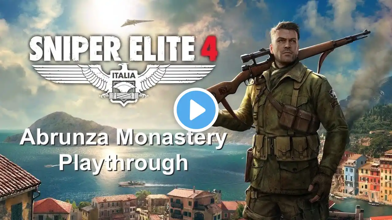 Abrunza Monastery playthrough — Authentic Plus — All Objectives — Sniper Elite 4