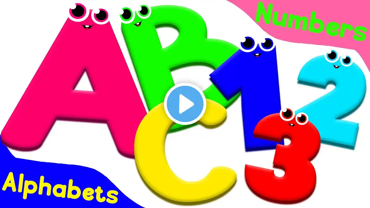 Learn ENGLISH Alphabet FAST with ABC Phonics | Learn Numbers | Numbers Song