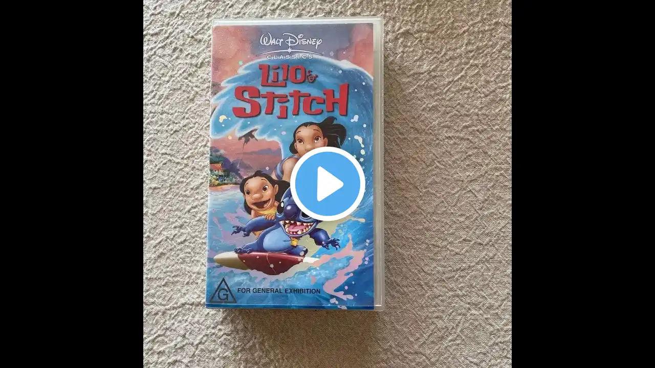 opening to lilo and stitch the movie vhs australia (2002) 2003