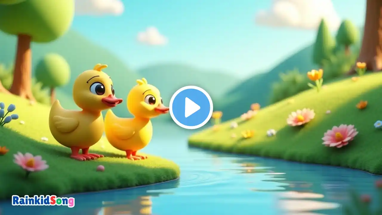 Five Little Ducks With Lyrics | Kids Song Nursery Rhymes For Babies & Children