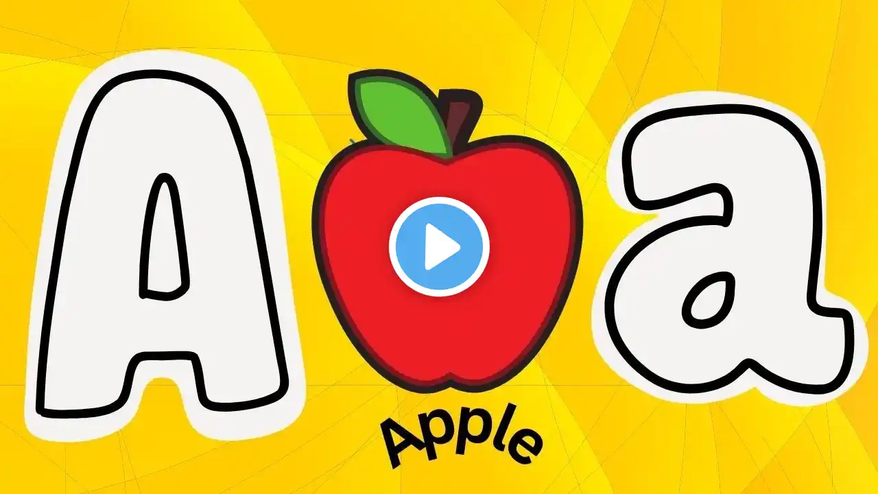 Phonics Song with Words - A For Apple - ABC Alphabet Songs with Sounds for Children #abc #abcd