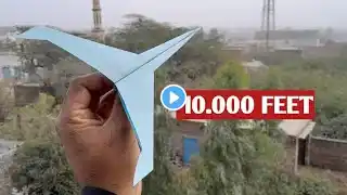 Paper airplanes of 10000 feet - How to make a paper airplane that flies forever and does not fall