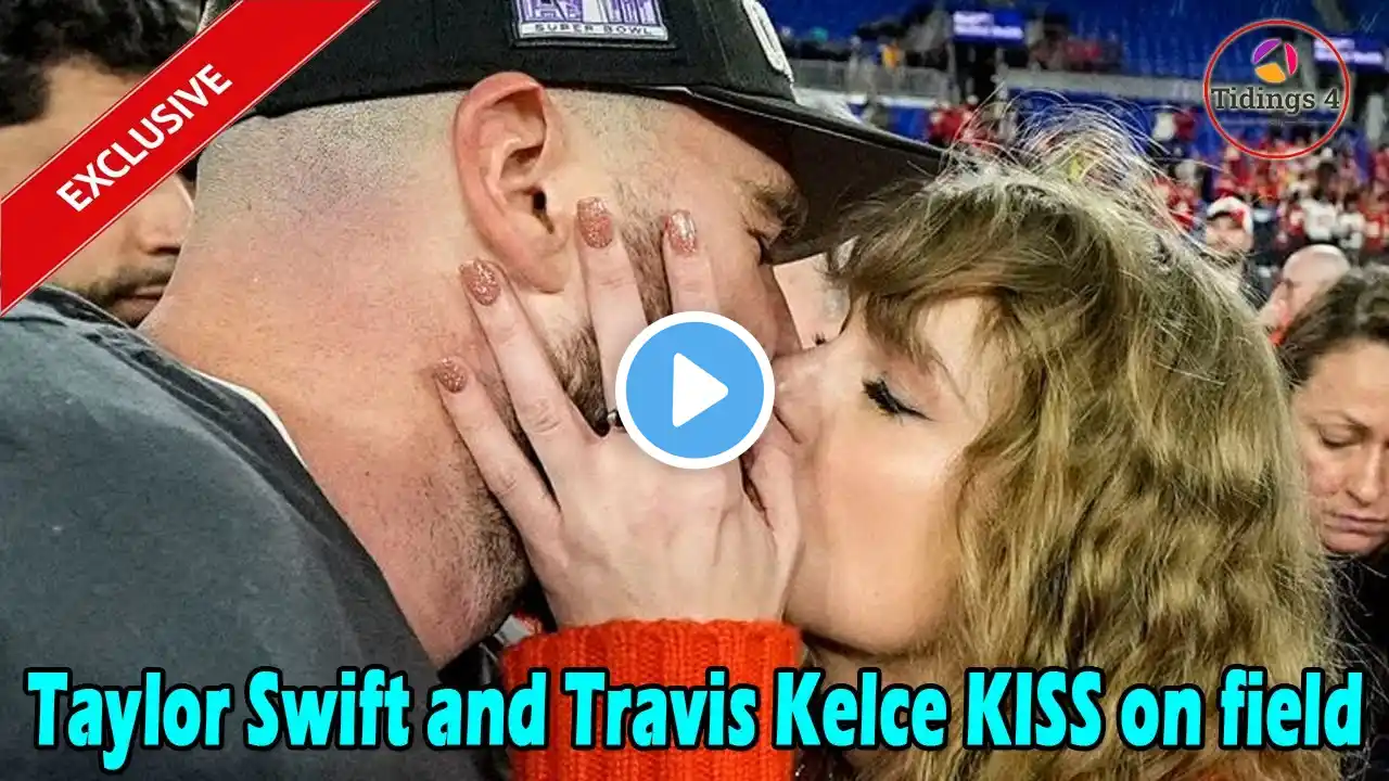 OMG! Taylor Swift and Travis Kelce KISS on field as Chiefs defeat Ravens to head to Super Bowl 2024