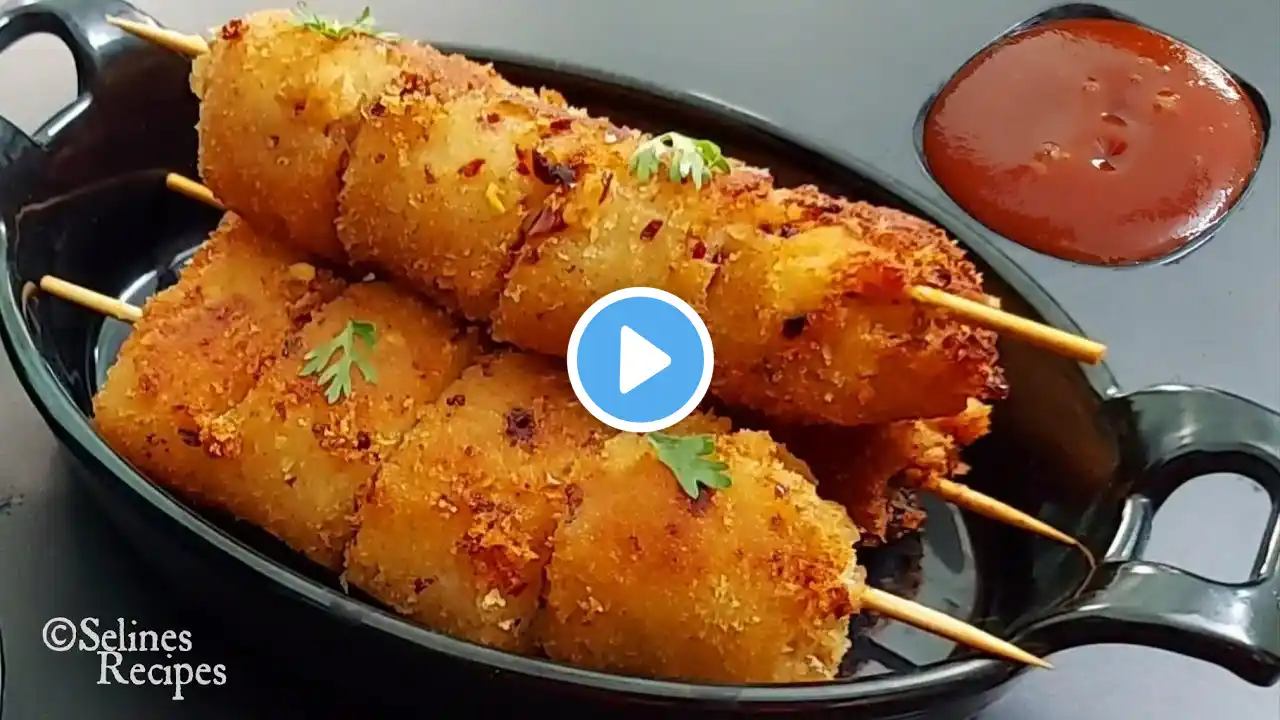 5 minutes evening snacks recipe with bread | Crispy &Tasty Bread Snacks| Selines Recipes |