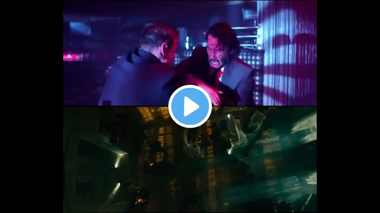 John Wick 1 & 4 Shots Fired In Sync