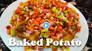 Baked sweet potato snack - stuffed potato #bakedpotato #sweetpotato