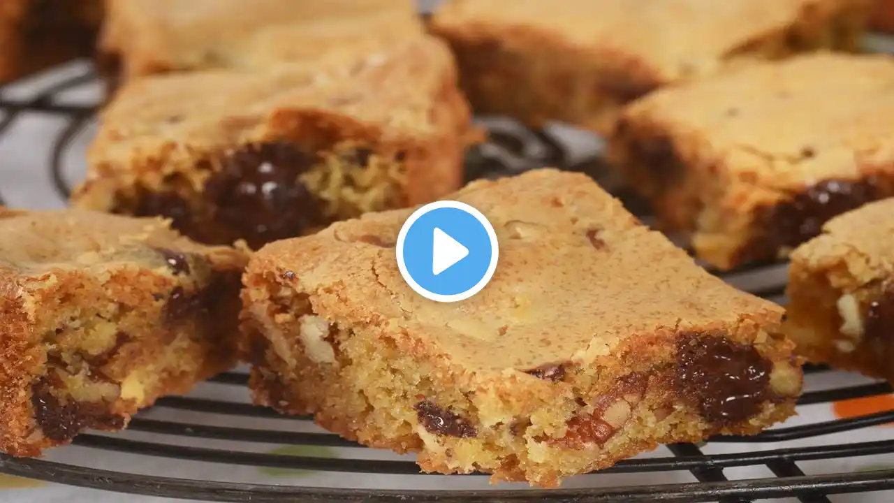 Blondies Recipe Demonstration - Joyofbaking.com