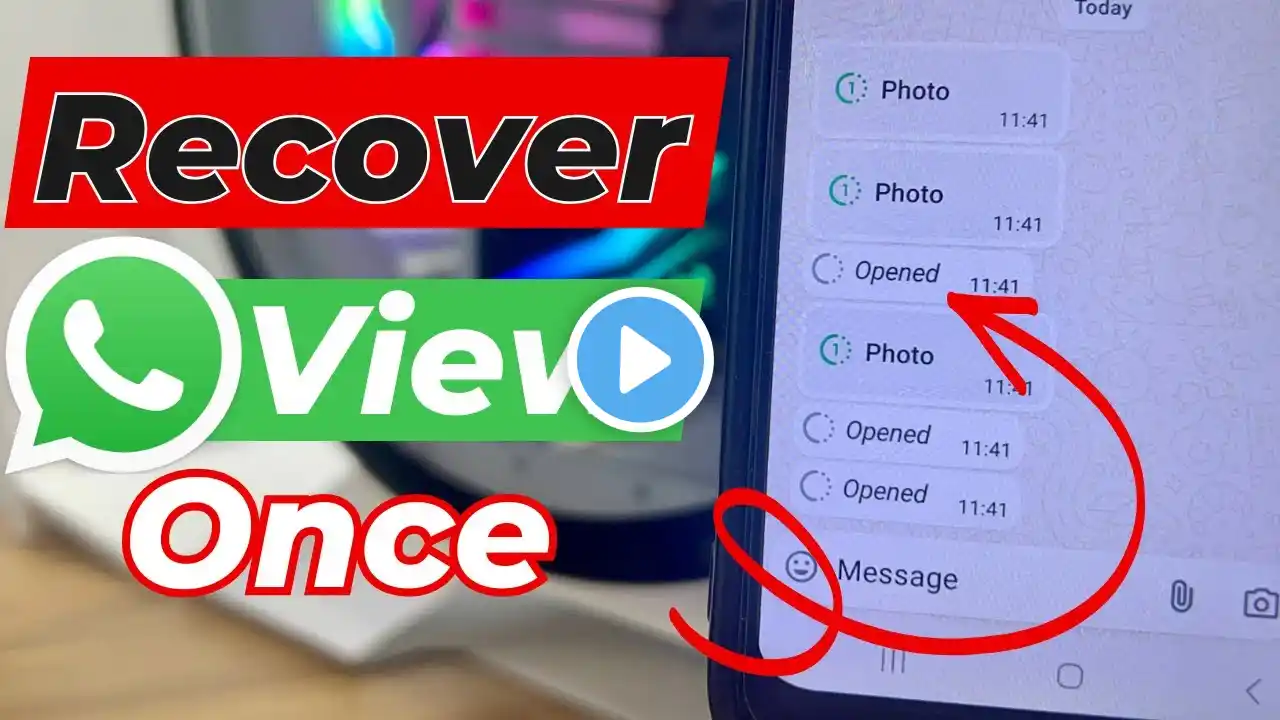 How to Recover WhatsApp View Once Photos/Video