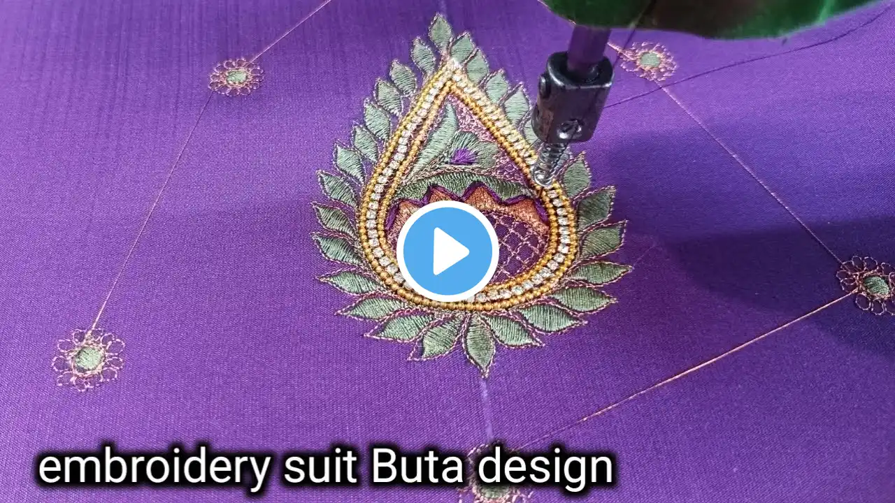 Embroidery Most Beautiful suit Buta design | machine embroidery