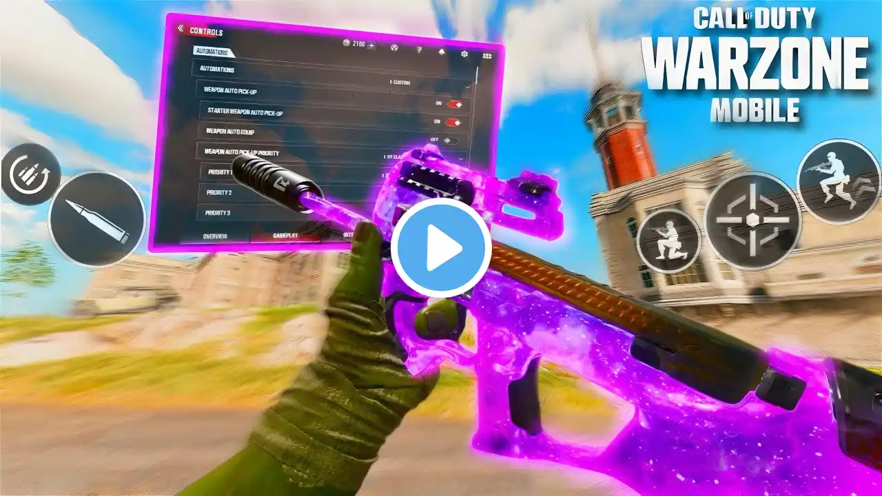 #1 BEST Warzone Mobile Movement Player SETTINGS For Season 2 👑🏝️ + P90 META GAMEPLAY (20 KILLS)