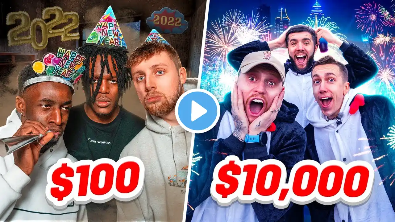 SIDEMEN $10,000 vs $100 NEW YEARS EVE