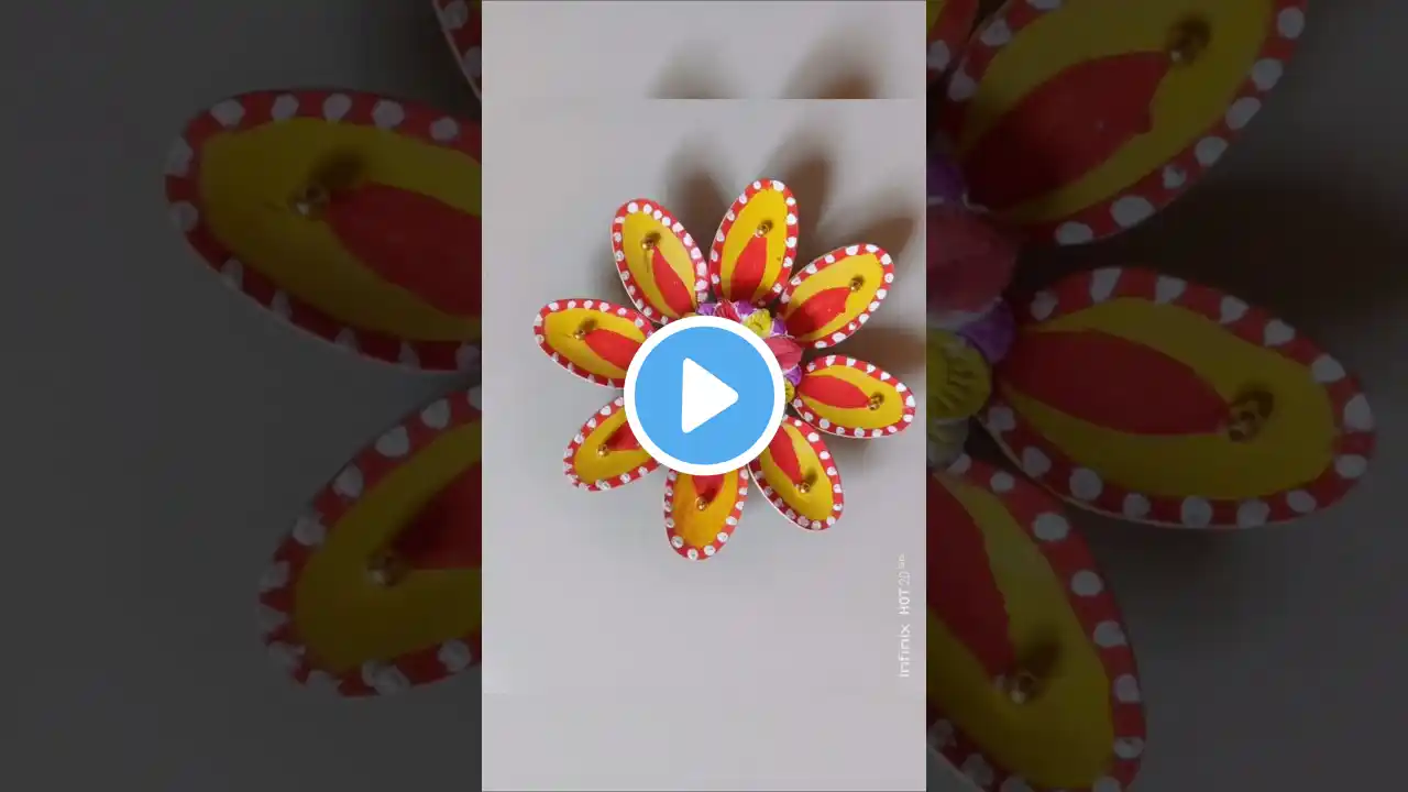 😍DIY Diya Decoration 🪔#diyadecorationideas #diwalidecoration #shorts #ytshorts #yoitubeshorts #viral